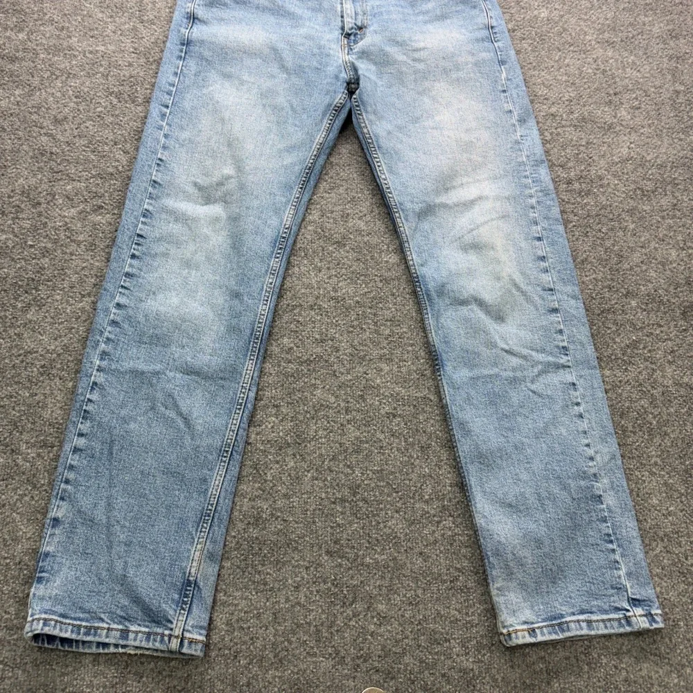 Levi's 505‎ Regular Fit Jeans Mens 34x32 Light Wash Blue 30in Inseam Denim